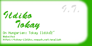 ildiko tokay business card